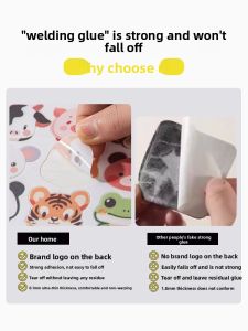 Self-Adhesive Washable Childrens Cartoon Pattern Fabric Patches