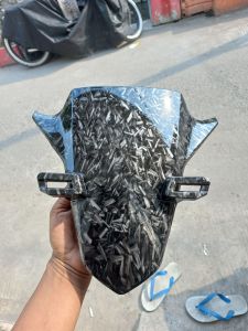 tameng dada depan vario 160 karbon forget