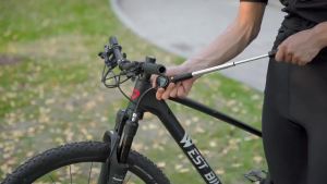 West Biking | Bơm Xe Đạp Điện Tử WEST BIKING 320PSI Hợp Kim Nhôm Mini Di Động Dùng Cho Xe Đạp Địa Hình Xe Đạp Đường Trường Ô Tô Bóng - Có Đồng Hồ Đo Áp Suất