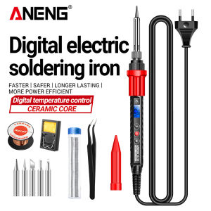 ANENG | ANENG SL106 Electric Soldering Irons Adjustable Temperature Welding Solder Rework Station Heat Pencil Tip Repair Tools 110V/220V