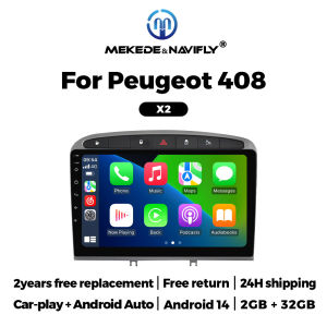 For PEUGEOT 308 308S 408 2010-2016 Wireless Carplay Android Auto Car Radio FM Stereo Navigaiton GPS Multimedia WIFI 2din NO DVD