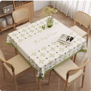 Square Tablecloth Disposable Waterproof and Oilproof and Heatproof Household Dining Table Tablecloth Accessible Luxury Fancy Eight-Immortal Table Coffee Table Cushion