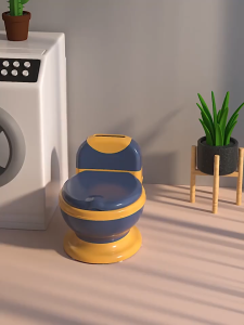 กระโถนนั่งเด็ก โครกเคลื่อนที่สำหรับเด็ก เป็นที่รองชักโครกได้ กระโถนจำลองชักโครก กระโถนนั่งเด็ก ชัก