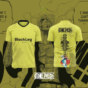Bandai | 2026 One Piece Anime SANJI 3D Print Football Jersey for Mens Tshirt Summer Sports Shirt Casual Tees Kids/Adult Breathable Y2k