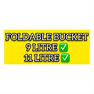 MTA Multipurpose Foldable 9L 11L Water Bucket Car Wash Water Pail Fishing Camping Bucket Space Pail Canvas Folding Outdoor Camping Storage Container