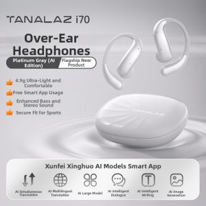 TANALAZ | Noise Canceling Long Battery Life Wireless Ear Hook Bluetooth Headset