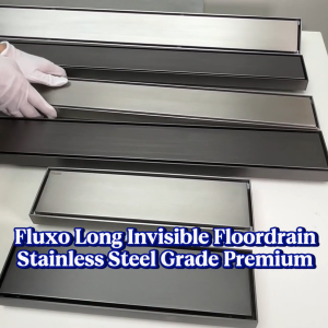 FLUXO - Floor Drain Panjang Kotak Premium Stainless Steel Saringan Got Anti Serangga & Banjir
