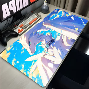 Bandai | Mouse Pad Laptop Anime Gaming P-Pokemon Zekrom Reshiram Mousepad Gamer Computer Accessories Non-slip Rubber Keyboard Desk Mat
