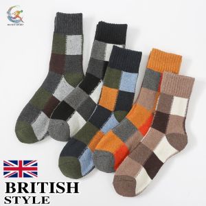 ถุงเท้ากันหนาว ถุงเท้าสไตล์ญี่ปุ่น ถุงเท้าทำงาน ถุงเท้าผ้าฝ้าย ถุงเท้าอุ่น ถุงเท้าหุ้มข้อ 02-C8