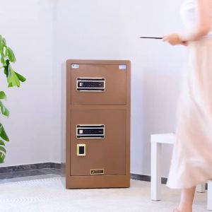 40CM Double-Door Safe Solid Steel Electronic Safe 2024 New Model Se Safe Electronic Digital Safe Se Luxury Digital Fireproof Safe Jewelry Home Hotel Lock Keyboard Black Security Safe Secret Security Safe Vault Lock