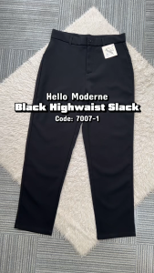 Hello Moderne Black Trouser Office Pants No Pocket Straight Cut School and Office Wear Available in size 25 up to 34 *7007-1