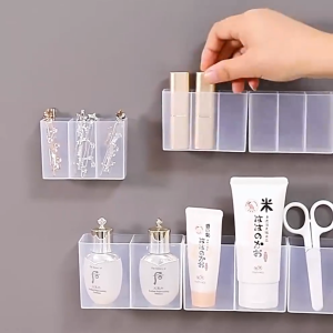 Rak Organizer Kosmetik / Tempat Lipstick Aesthetic / Rak Kosmetik Dinding Tempel CF C1157