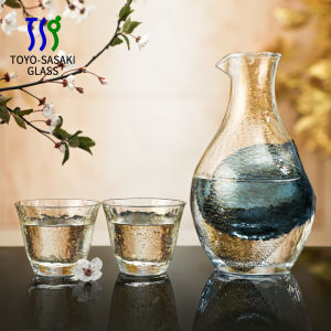 Japan Import Toyo Sasaki Japanese Gold Foil Sake Cup Wine Pot Glass Cold Wine Pot Wine Cooler Pitcher Wine Set Suit
