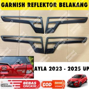 Garnish Reflektor Belakang Ayla 2023 2024 2025 ADS X Hitam Carbon