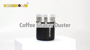 AliKisscafe Thép Không Gỉ Bột Cà Phê Máy Lắc Đường Có Nắp Đậy Máy Lắc Bột Cà Phê Espresso Cocoa Máy Sàng Bột Barista Phụ Kiện Nhà Bếp Đen/Trắng