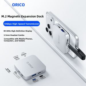 ORICO | Magnetic Docking Station for Apple Devices with Type-C USB SSD Card Reader