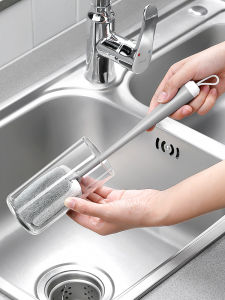 Japan Sponge Cup Brush Cleaning Brush For Home Baby Bottle Brush Long Handle Vacuum Cup Multi-Functional Cleaning and Washing Cup Brush Tea Stains