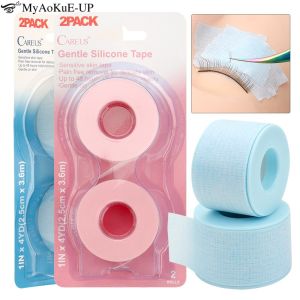 2pcs/Box Eyelash Silicone Tape Lash Extension Adhesive Tape Small Hole Breathable Easy Tear Eye Pads Paper Patch Makeup Tools