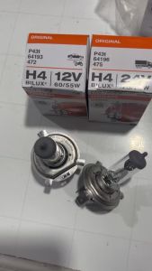 Bóng pha ô tô H4 OSRAM. Bóng đèn pha ô tô chân H4  điện 12/24v.