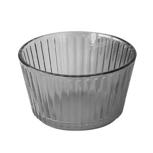 Vertical Stripe Glass Sweet Dishes Bowl