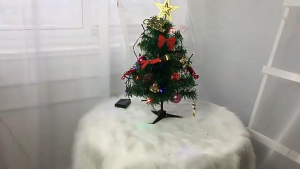 Christmas tree decoration ornaments with glowing colored lights luxurious 60cm small set