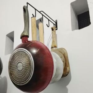 rak gantungan panci/teflon dan peralatan dapur lainnya