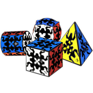 Gear Cube Series Qiyi 3x3x3 Gear Cube 3x3 Pyramid Cylinder Sphere Speed Cubes Educational Toy for Children Kids Gift Toy