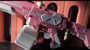 M416 ปืนฉีดน้ำเด็ก 50 ม่อน ใหญ่ขนาด และช่วงแรงดันสูง สำหรับเด็ก ปืนฉีดน้ำขนาดใหญ่ ยิ่งได้ 50 เมตร