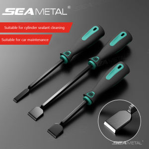 ใบมีดสำหรับทำความสะอาดตัวขูดปะเก็นรถยนต์ที่มีตะเข็บและคราบสนิมเครื่องมือที่ขูดทำความสะอาดรถทรงกระบอกด้ามจับยาว