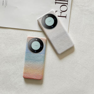 New Gradient Color Huawei Mate60 pro Phone Case Semi-Enclosed Leather Mate50 pro Simple RS Comfortable Mate70 pro Cover Mate40 Back Cover Personality Protection Shell