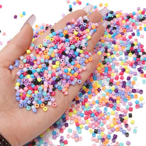 4mm Fashion Acrylic Mix Colour Tubular Beads Loose Spacer Beads For Handmade Bracelet Necklace Earring Keychain DIY Craft Jewelry Making Accessories