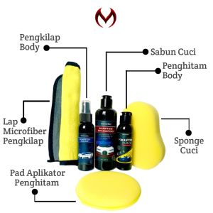 TERLARIS PROMO Paket Perawatan Kendaraan Sabun - Pengkilap - Penghitam | By MasterKits