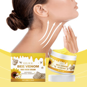 EELHOE Bee Venom Skin Treatment Cream Natural Bee Venom Neck Cream Balance ผิวได้อย่างรวดเร็วปรับปรุงผิวไม่สมบูรณ์ 50g