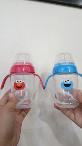 Sesame Street Soft Spout Training Cup Spill-Proof BPA Free 8oz 240ml 6 Months Up With Handle