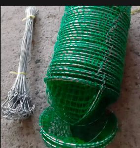 10-Pcs 18cm Hanging Plant Baskets with Durable Hanging Hooks for Outdoor & Garden Decor