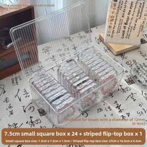 Large Capacity Acrylic Crystal Bracelet Necklace Jewelry Storage Box Transparent Hand Chain Storage Case Simple Design Desktop Organizer