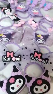 Kawaii 18pcs Set Hair Ties Anime Hair Ring Ornaments Kuromi Hair Rope Cartoon Accessories Girl Gift