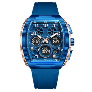 LIGE × FOXBOX Men Watch Luxury Display Sports Luminous Watch Waterproof Quartz Wristwatch + Box