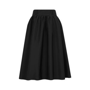 Aooraa Original Design "South France Young Adult" Gold Black Umbrella Skirt Matching Solid Skirt