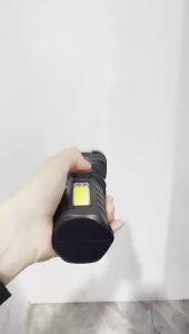 5LED High Power Portable Flashlights Rechargeable Camping Spotlight with Side Light 4 Lighting Modes Outdoor Camping Adventure
