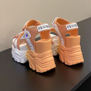 Height Increasing 10.5cm Thick Heel Light Roman Sandals