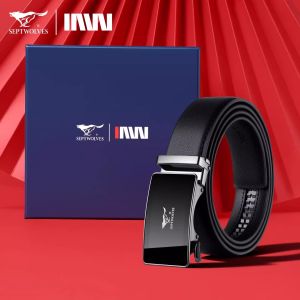 SEPTWOLVES | Dây Nịt Da Thật Mới Cho Nam Kinh Doanh