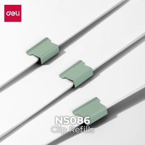 Nusign Fastener Clip Refill / Refill Binder Clip / Isi Penjepit Kertas Otomatis Isi 50 Kapasitas 40 Lembar NS086