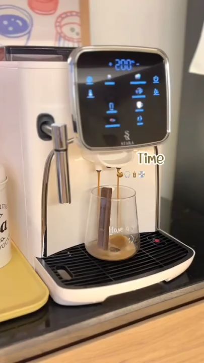 Hoover x Stara เครื่องชงกาแฟสดอัตโนมัติ  | แรงดัน 19 บาร์ ปั๊มคุณภาพจากอิตาลี | หน้าจอสีสัมผัส | ใช้ได้ทั้งเมล็ดและผงกาแฟ