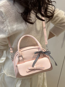 Túi Bowling Cầm Tay Thời Trang Cho Nữ Túi Đeo Chéo Hình Quả Bóng Túi Đeo Vai Có Nơ Bướm Túi Đeo Vai Mềm Thời Trang