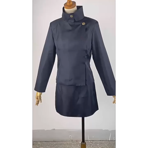 Ieiri Shoko Cosplay Costume School Uniform Full Set Halloween Outfits Navy Blue Ieiri Shoko Dress
