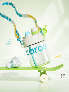 CAROTE | Portable Tritan Water Bottle with Straw