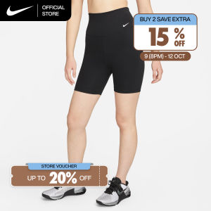Nike Dri-FIT One Womens High-Waisted 7" Biker Shorts - Black [DV9023-010]