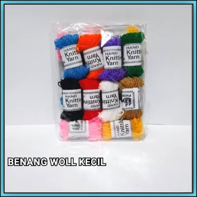 1 Pak Benang woll Warna Warni / Benang Wol Kecil 10 warna