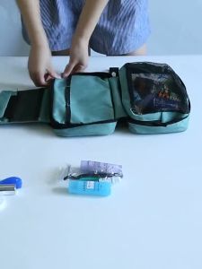 Toiletry Bag Cosmetics Makeup Container Waterproof Pouch Hangable Toiletries Travel Organizer
